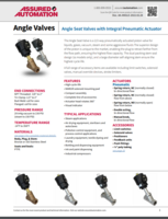 ANGLE SEAT VALVES WITH INTEGRAL PNEUMATIC ACTUATOR